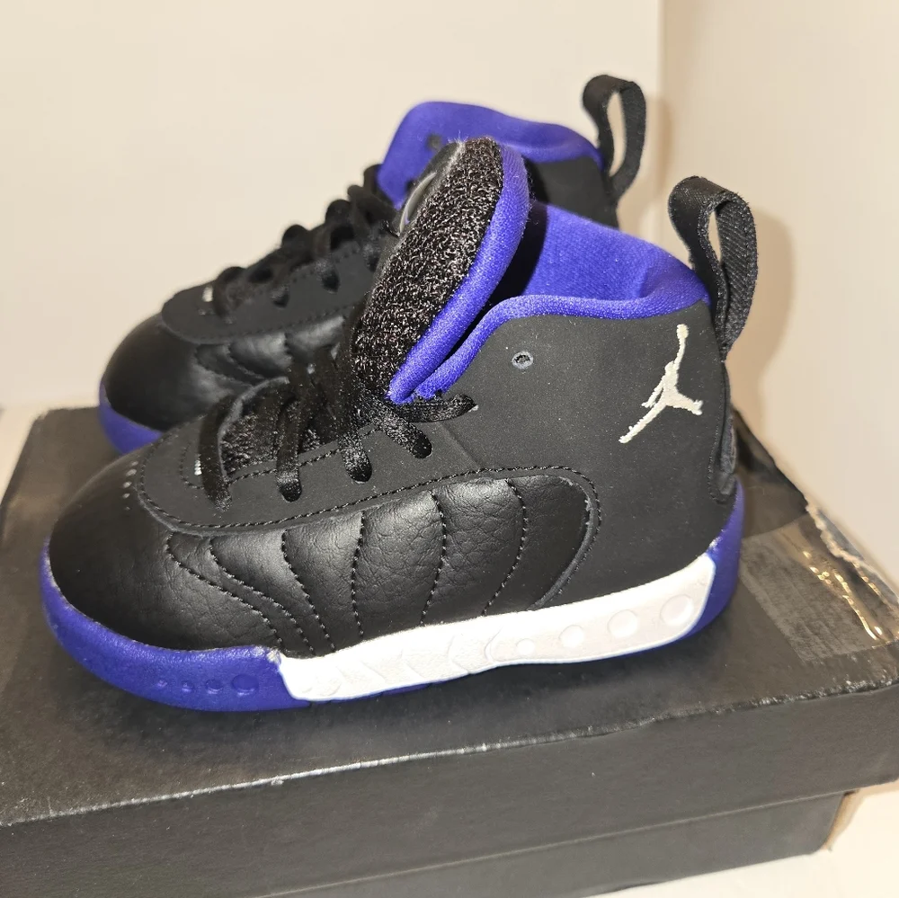 Jordan Jumpman Pro TD 6C Black and Purple Sneakers